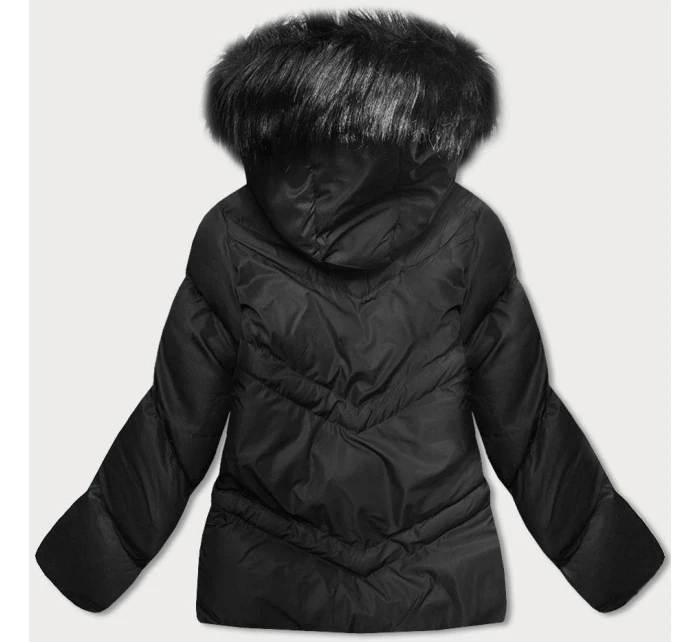 DAMSKA KURTKA ZIMOWA Z KAPTUREM CZARNA model 21243723 - J.STYLE