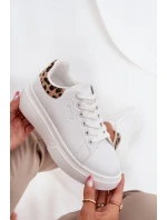 Dámské Tenisky Na Platformě Big Star model 21705702 Bílé Leopardí - Big Star Shoes Dámské Tenisky Na Platformě Big Star model 21705702 Bílé Leopardí - Big Star Shoes