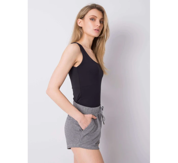 Šortky D17003O61874K šedá černá