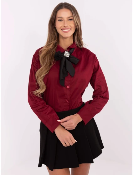 Koszula DHJ KS model 20731466 bordowy - FPrice