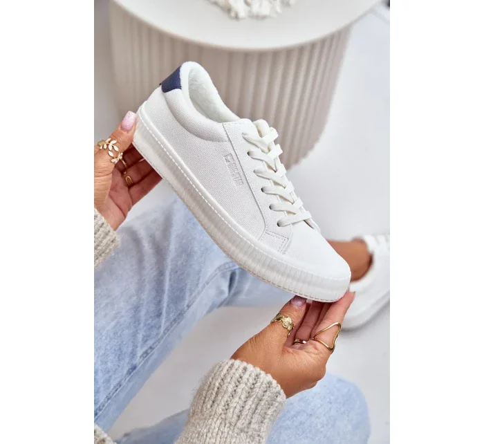 Zateplené Dámské Tenisky Big Star Bílé