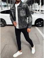 Pánská džínová bunda černá model 21978848 - Dstreet