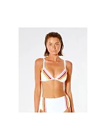 GORA-BIKINI RIP CURL Wave Shapers Stripe Banded Tri - bílý