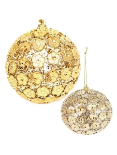 OZDOBNÁ CETKA S FLITRY 8CM ZLATÁ