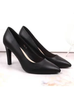 W model 21774000 černé lodičky na podpatku - SERGIO LEONE