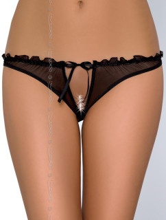 Dámské erotické kalhotky V-6458 Charbon černá - Axami