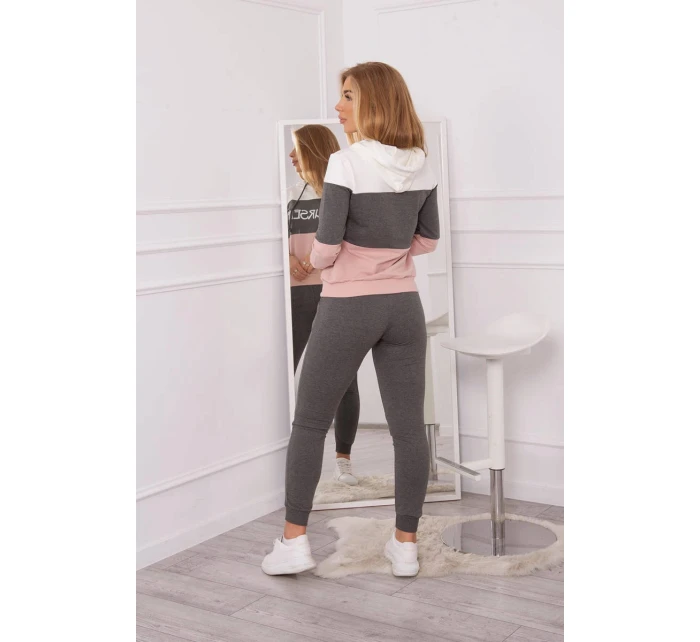 Sada s potiskem v barvě ecru+grafitová barva Sada s potiskem v barvě ecru+grafitová barva