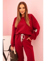 Komplet mikina + kalhoty máslově švestková Komplet mikina + kalhoty máslově švestková