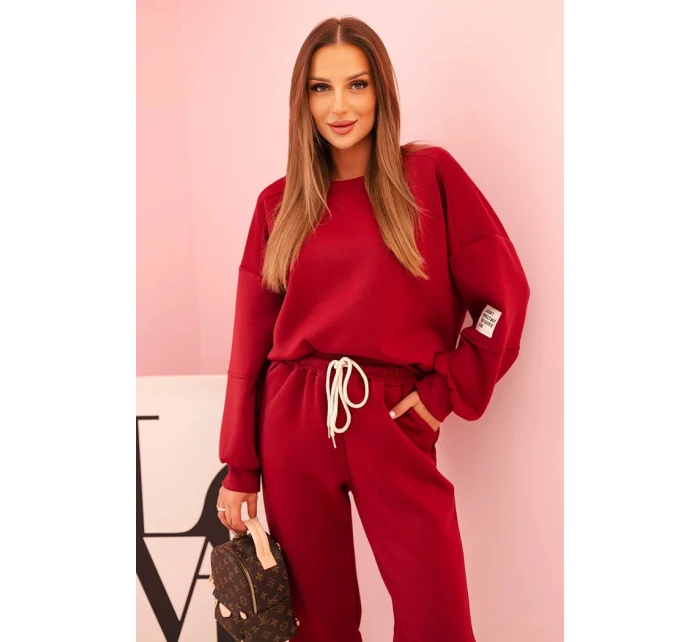 Komplet mikina + kalhoty máslově švestková Komplet mikina + kalhoty máslově švestková