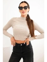 Dámské pruhované šaty s rolákem a ozdobnými knoflíky bordová