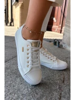 Dámské Tenisky Z Eko Kůže Big Star RR274748 Bílé Dámské Tenisky Z Eko Kůže Big Star RR274748 Bílé