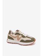 Dámské sportovní boty na platformě Zelená model 21919440 - Boto