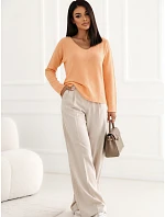 Sweter IT SW model 22561710 jasny pomarańczowy - FPrice Sweter IT SW model 22561710 jasny pomarańczowy - FPrice