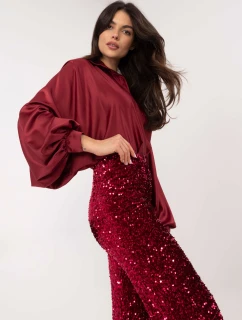 Spodnie MI SP model 21749888 ciemny brązowy - FPrice