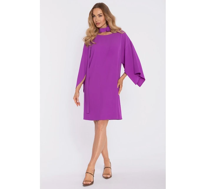 Šaty s ozdobnými širokými rukávy model 22040603 - Moe