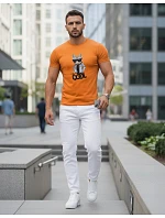 Pánské tričko Stay COOL s potiskem oranžová FashionStreet NX5018R