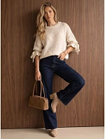 Sweter damski oversize ecru FashionStreet MY2568