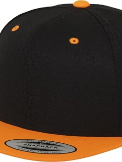 Flexfit 6089M 6 panelová Snapback kšiltovka 55.6089 black/neon orange