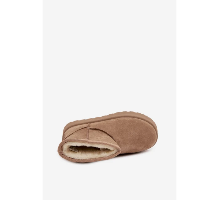 Dětské sněhule s z kožešiny Big Star Béžové model 21708585 - Big Star Shoes Dětské sněhule s z kožešiny Big Star Béžové model 21708585 - Big Star Shoes