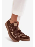 Nízké dámské tenisky hnědé Brenelle