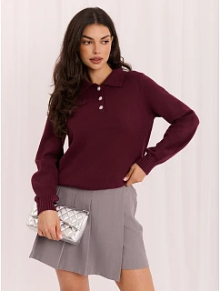 Sweter IR SW AC model 22400947 bordowy - FPrice