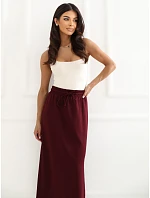 Spódnica LK SD model 22267698 bordowy - FPrice Spódnica LK SD model 22267698 bordowy - FPrice