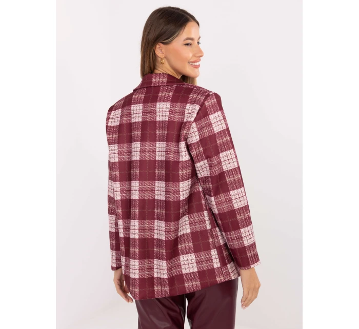 Marynarka MI MA model 21441053 bordowy - FPrice Marynarka MI MA model 21441053 bordowy - FPrice