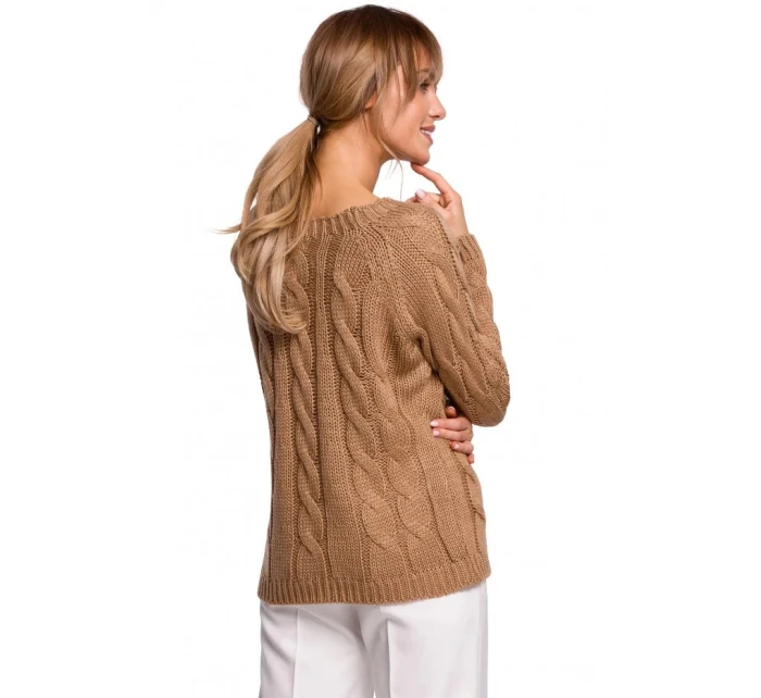 Dámský svetr  Tmavě béžová  model 21299411 - Moe
