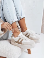 Dámské zateplené tenisky na platformě béžové Dstreet model 21992235 - FashionStreet
