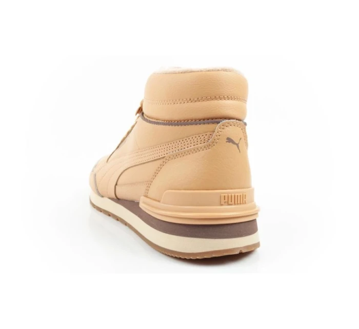 Puma ST Runner v4 Mid sportovní obuv pánské kotníkové tenisky hnědé barvy Puma ST Runner v4 Mid sportovní obuv pánské kotníkové tenisky hnědé barvy