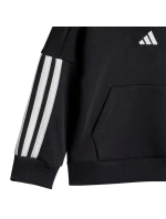 Dětské tepláky adidas Essentials Joggers 3 Stripes Fleece Hoodie black JD6484 Dětské tepláky adidas Essentials Joggers 3 Stripes Fleece Hoodie black JD6484