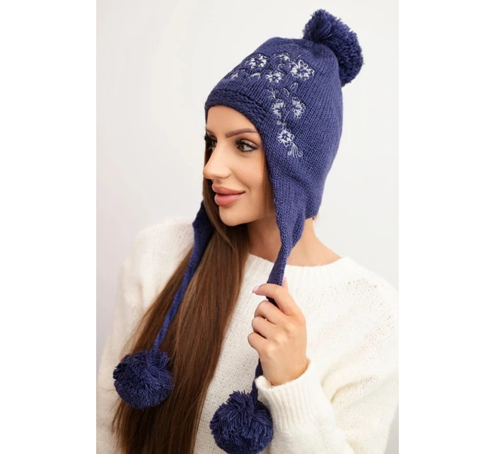 Dámská ušanka Emma K343 denim Dámská ušanka Emma K343 denim