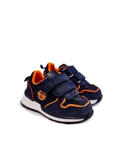 Dětská sportovní obuv na suchý zip Memory Foam System Big Star model 21599209 Námořnická modrá - Big Star Shoes