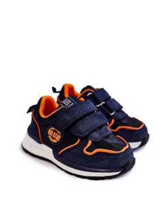 Dětská sportovní obuv na suchý zip Memory Foam System Big Star model 21599209 Námořnická modrá - Big Star Shoes