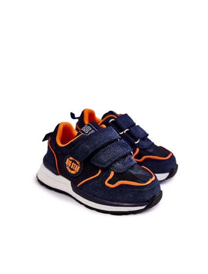 Dětská sportovní obuv na suchý zip Memory Foam System Big Star model 21599209 Námořnická modrá - Big Star Shoes Dětská sportovní obuv na suchý zip Memory Foam System Big Star model 21599209 Námořnická modrá - Big Star Shoes
