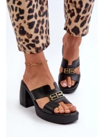 Kožené Dámské Žabky S A Ozdobou Černé model 21661361 - Zazoo