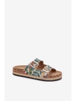 Vzorované Dámské Pantofle Na Korkové Platformě S Přezkami model 21703545 Multicolor - Lee Cooper