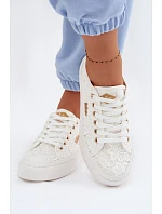 Dámské tenisky s krajkou model 22102739 Bílé - Lee Cooper Dámské tenisky s krajkou model 22102739 Bílé - Lee Cooper