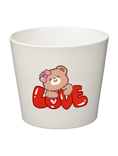 LOVE (MEDVÍDEK) - malý květináč