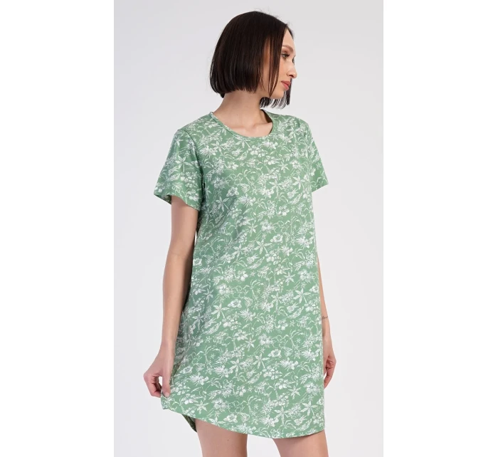 Dámská noční košile s krátkým rukávem model 20207793 - Vienetta Dámská noční košile s krátkým rukávem model 20207793 - Vienetta