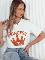 Dámské tričko PRINCY bílé FashionStreet RY2392