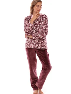 Flora set domácí oblečení model 20647541 Wine - Vestis