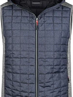 Daiber JN 768 Pánská pletená hybridní vesta 02.0768 light melange/anthracite melange