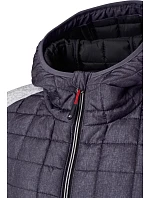 Daiber JN 771 Dámská pletená hybridní bunda 02.0771 light melange/anthracite melange Daiber JN 771 Dámská pletená hybridní bunda 02.0771 light melange/anthracite melange