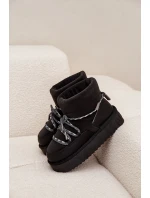 Sněhule na platformě model 21714033 Černé - D.Franklin