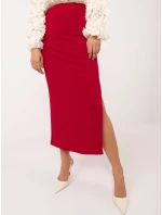 Spódnica MI SD model 20576467 czerwony - FPrice Spódnica MI SD model 20576467 czerwony - FPrice