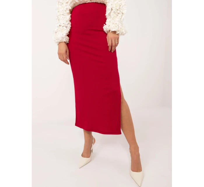 Spódnica MI SD model 20576467 czerwony - FPrice Spódnica MI SD model 20576467 czerwony - FPrice