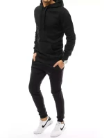 Pánská černá tepláková souprava Dstreet AX0350 Pánská černá tepláková souprava Dstreet AX0350