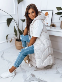 Dámská vesta LARIS ecru FashionStreet TY2835