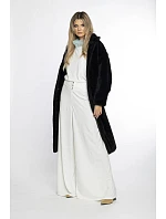 Černý dámský oversize kabát model 21247106 - Ann Gissy Černý dámský oversize kabát model 21247106 - Ann Gissy
